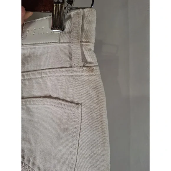 Pistola Alice White Denim Midi Skirt Raw Hem Front Slit‎ Women's Size 26